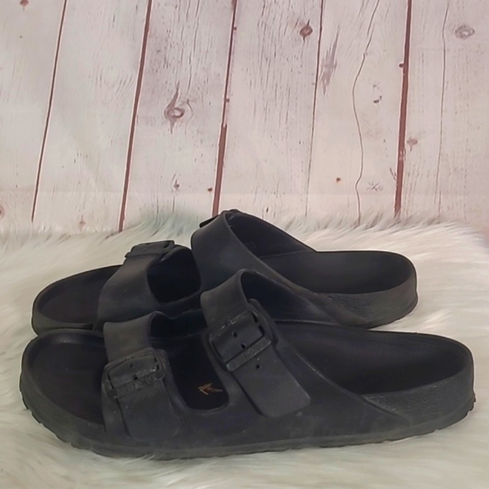 Birkenstock Gizeh Essentials Sandal Black Mens Size 45 / US 12 290 NEEDS REPAIR - Picture 11 of 16